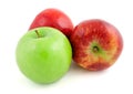 Red and green apples