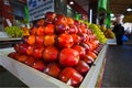 Red and green apples in the Fruits market of Hadera Israel