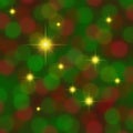 Red green background with gold stars twinkling