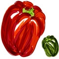 Red Green Bell Peppers