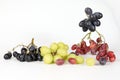 Red Green Black Grape Bunch Royalty Free Stock Photo