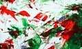 Red green blue white blurred painting watercolor background, abstract painting watercolor background Royalty Free Stock Photo