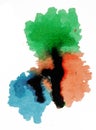 Red Green Blue Paint Mix Royalty Free Stock Photo