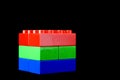 Red, green and blue - Rgb cube Royalty Free Stock Photo