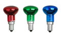 Red, green and blue spot tungsten