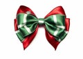 Red and green bowknots for the holiday season