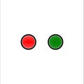 Red And Green Button Icon