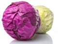 Red And Green Cabbage V Royalty Free Stock Photo