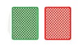 Red and Green Card Backs Vector. Playing Card Game Elements Design, vector design Generative AI Royalty Free Stock Photo