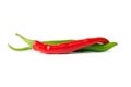 Red and green chili Royalty Free Stock Photo