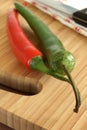 Red & Green Chilis Royalty Free Stock Photo