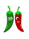 Red Green chilly duet.. Naughty wink smiley faces