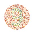 Red Green Color Blind Test Royalty Free Stock Photo