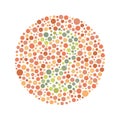 Red Green Color Blind Test Royalty Free Stock Photo