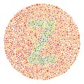 Red Green Color Blind Test Upper Letter Z