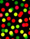 Red and Green Dots on Black wallpaper