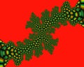 Red green fractal, flowery elegant sparkling contrasts lights, texture, abstract background Royalty Free Stock Photo