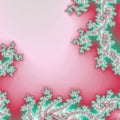 Red and green fractal pattern