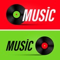 Red and Green Music Background for Graphic Designs Royalty Free Stock Photo