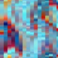 Blue orange geometric glass shapes, abstract texture and background Royalty Free Stock Photo