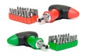 Red and green screwdriver set Royalty Free Stock Photo