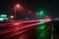 red and green start lights at the drag strip