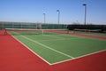 Red and green tennis court Royalty Free Stock Photo