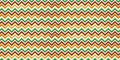 Red And Green Vintage Craft Textured Seamless Chevron Zigzag Stripes Christmas Pattern With Shiny Gold Foil