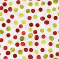 Red and green watercolor dotted background