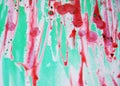 Red green wax, green burnt pastel abstract background in gold hues Royalty Free Stock Photo