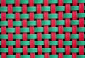 Red and green weave pattern Royalty Free Stock Photo