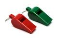 Red and green whistle
