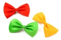 Red, green and yellow bowtie