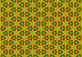 Red green yellow geomatics pattern wallpaper Royalty Free Stock Photo