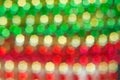 Red, green, yellow heptagons Royalty Free Stock Photo