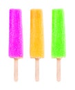 Red green yellow ice cream stick