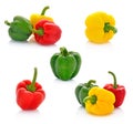 Red green yellow pepper Royalty Free Stock Photo
