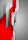 Red grey abstract hi-tech motion background Royalty Free Stock Photo
