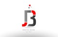 red grey alphabet letter jb j b logo combination icon design