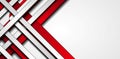 Red and grey stripes abstract tech background