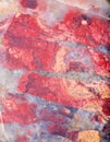 Red and grey jasper texture macro