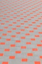 Red and Grey Paving Slabs Stone Floor Knots City Surface Mosaic Texture Structure Background Royalty Free Stock Photo