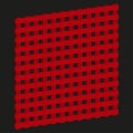 Red grid pattern. Abstract square texture. Geometric array background. Vector geometric net. Royalty Free Stock Photo
