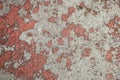 Red Gritty Wall Texture On Concrete Surface