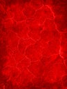 Red grunge background with cracks