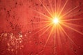 Red grunge background with sunburst Royalty Free Stock Photo