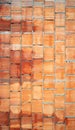 Hand made brick wall, abstract background texture. Royalty Free Stock Photo