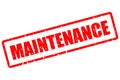 Maintenance stamp Royalty Free Stock Photo