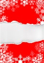 Red grunge snowflakes background Royalty Free Stock Photo