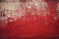 red Grunge Wall with Chipped Paint Texture for Vintage Backgrounds